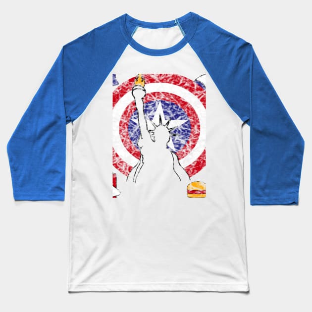 American Symbols Baseball T-Shirt by DavinciSMURF